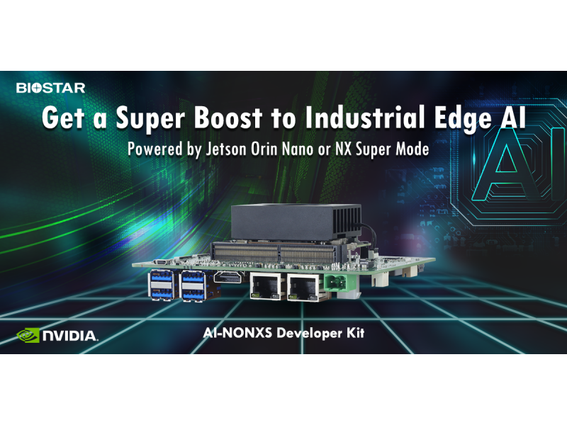 BIOSTAR chính thức ra mắt AI-NONXS – Bộ Kit Phát Triển Edge AI dựa trên NVIDIA Jetson!